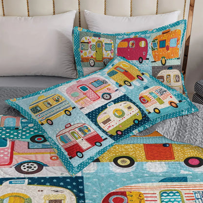 Ceeprints All Season Quilt 3-Piece Set Vintage Camper