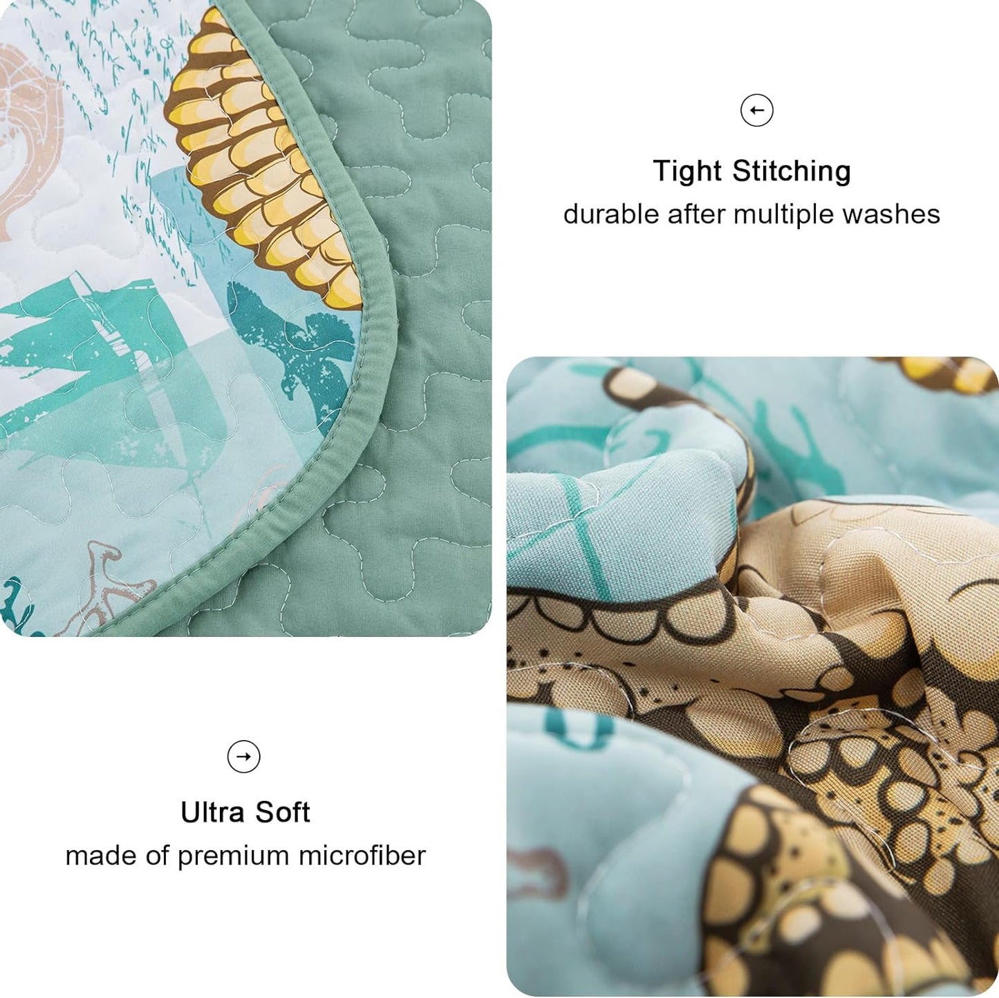 Ceeprints All Season Quilt 3-Piece Set The sound of the sea