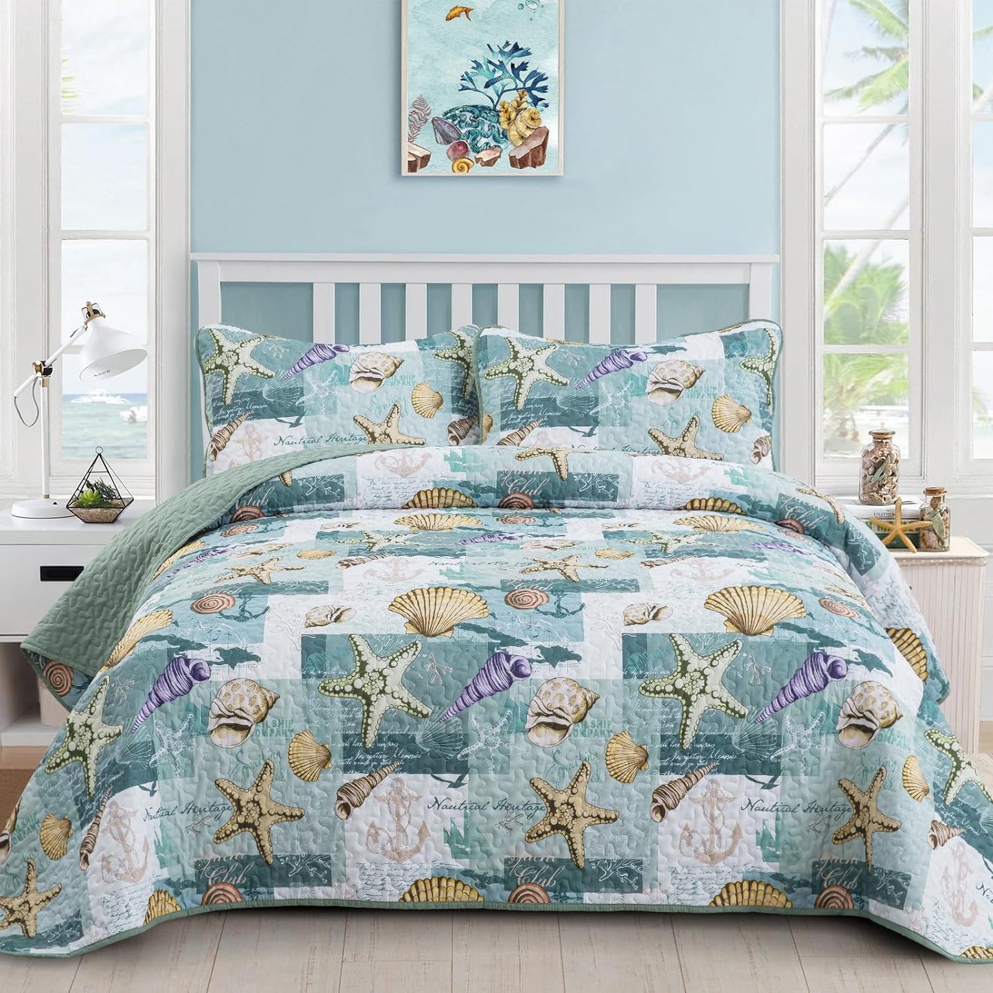 Ceeprints All Season Quilt 3-Piece Set The sound of the sea