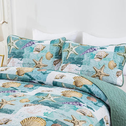 Ceeprints All Season Quilt 3-Piece Set The sound of the sea