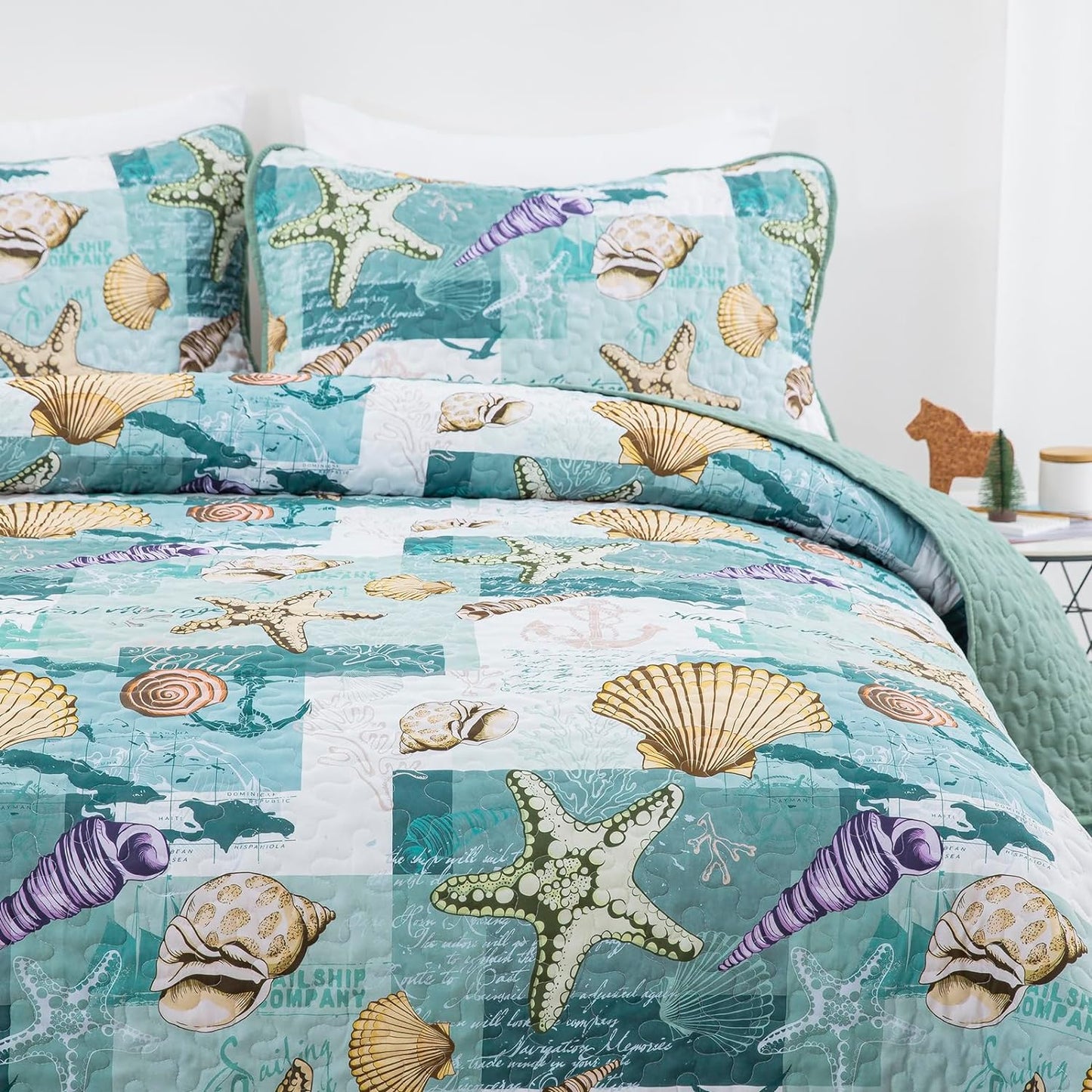 Ceeprints All Season Quilt 3-Piece Set The sound of the sea