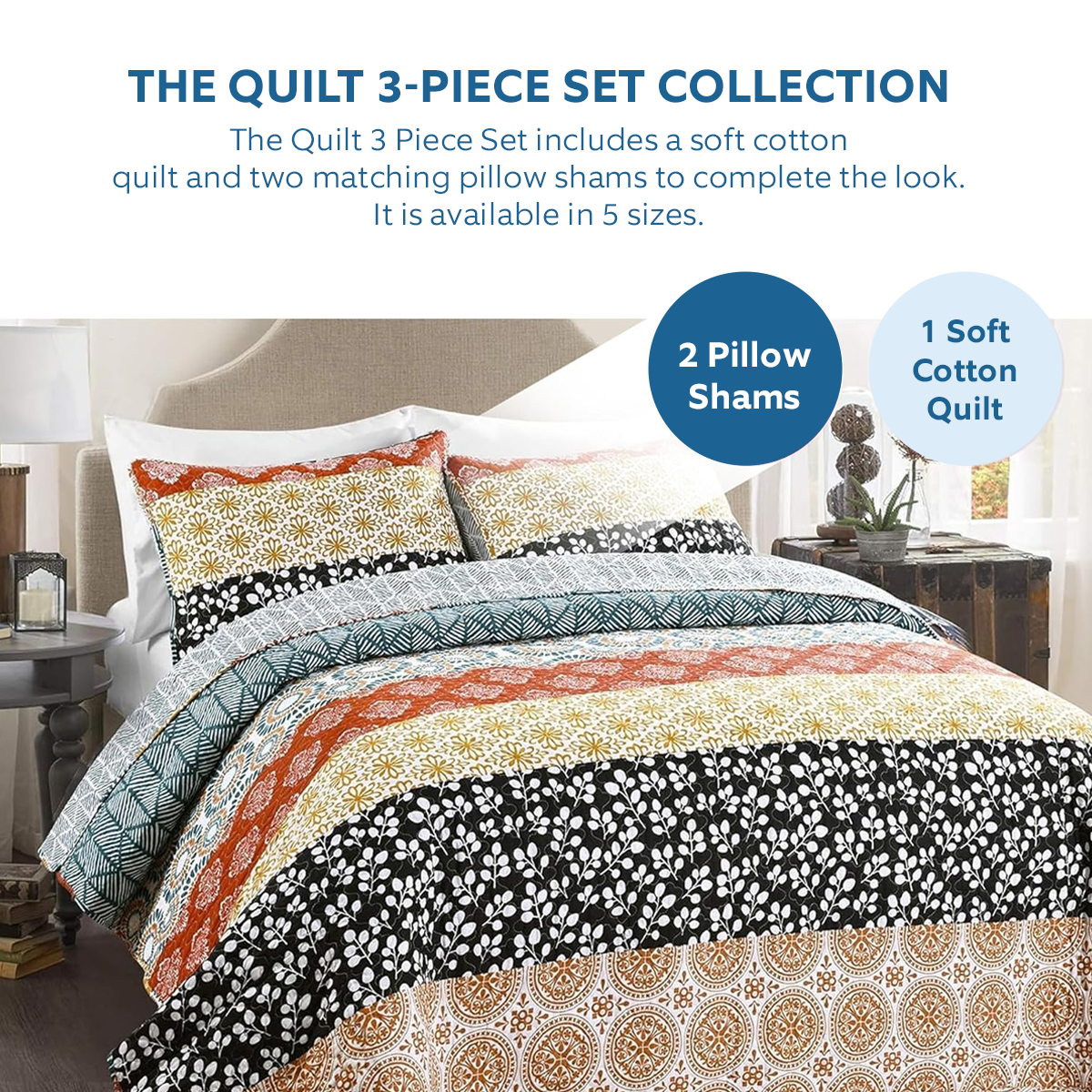 Ceeprints Quilt 3-Piece Set Sea Turtle