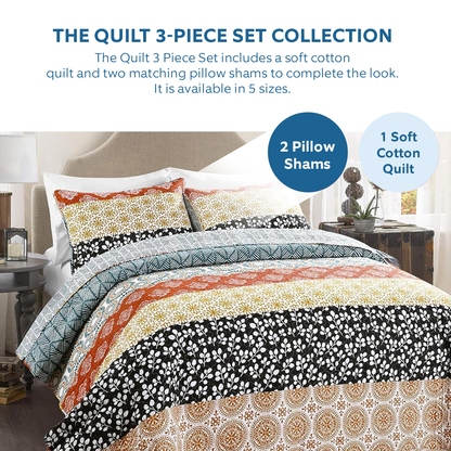 Ceeprints Quilt 3-Piece Set Horse