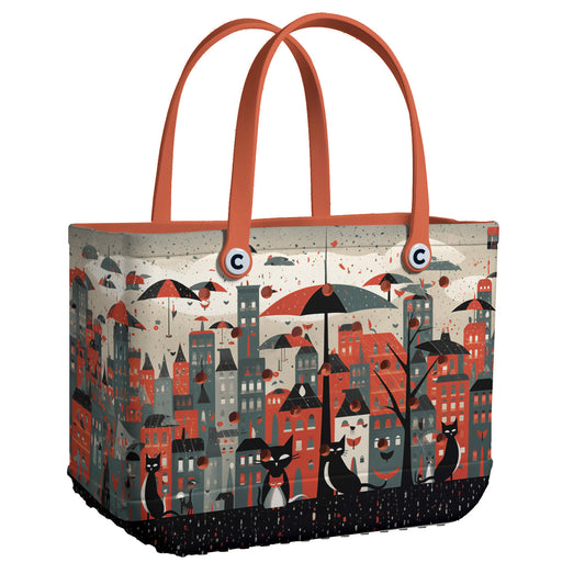 Ceeprints Cee™ Bag Cats in the Rainy City