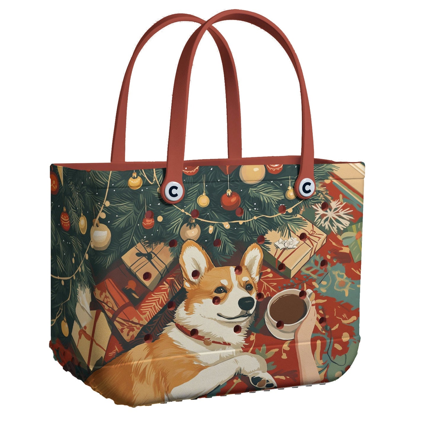 Spheregoods Cee™ Bag Yule Corgi Bliss