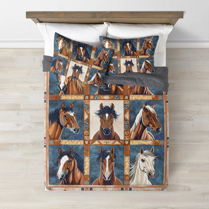 Ceeprints Quilt 3-Piece Set Native Horse