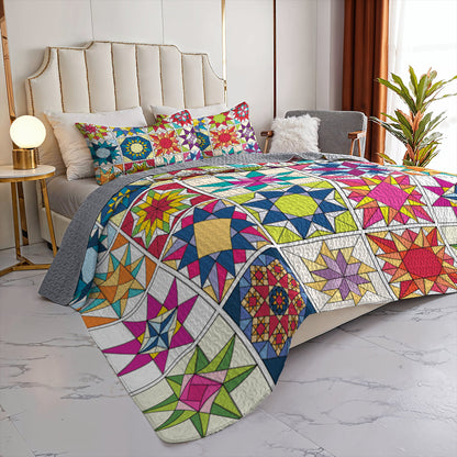 Ceeprints All Season Quilt 3-Piece Set Super Stars