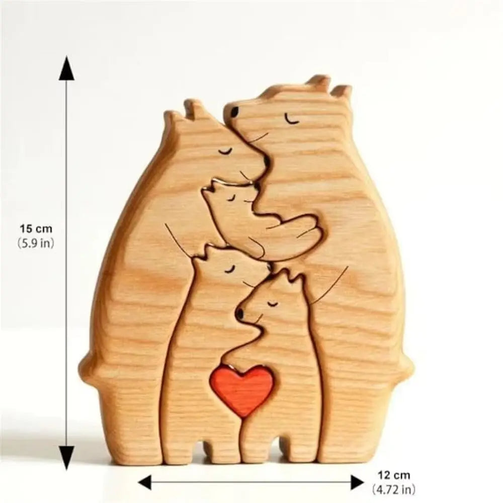 Ceeprints®  Wooden Bear Family Puzzle