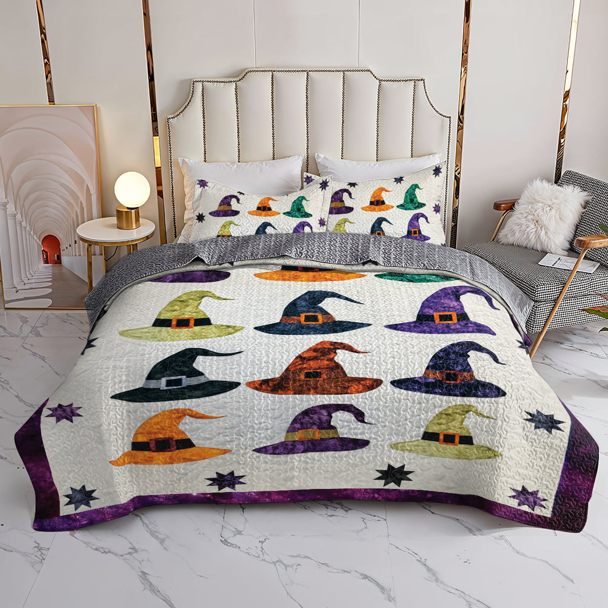 Ceeprints All Season Quilt 3-Piece Set Witch