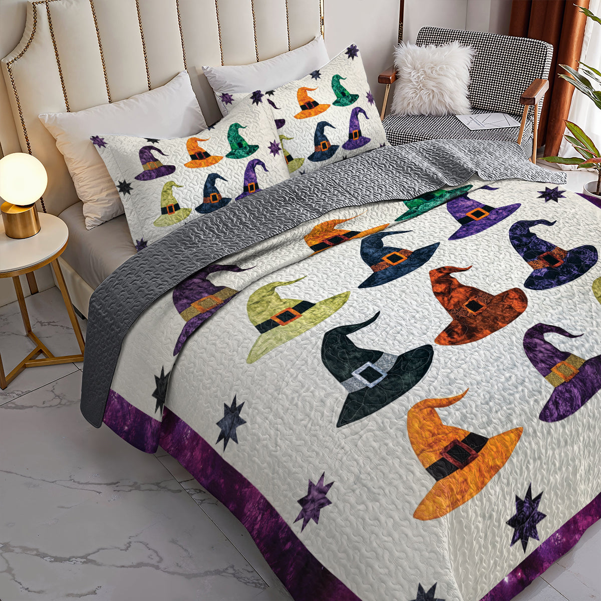 Ceeprints All Season Quilt 3-Piece Set Witch