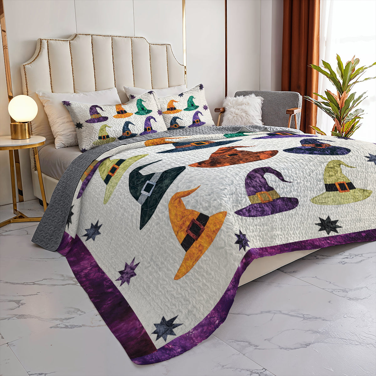 Ceeprints All Season Quilt 3-Piece Set Witch