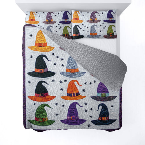 Ceeprints All Season Quilt 3-Piece Set Witch Hat