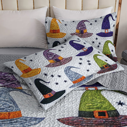 Ceeprints All Season Quilt 3-Piece Set Witch Hat